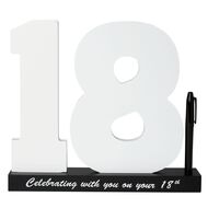 Party Inc 18th Birthday Sign with Pen