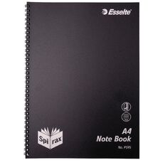 Spirax P595 PP Notebook A4 Black 120 Pages