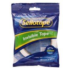 Sellotape Invisible Tape 18mm x 66m Clear