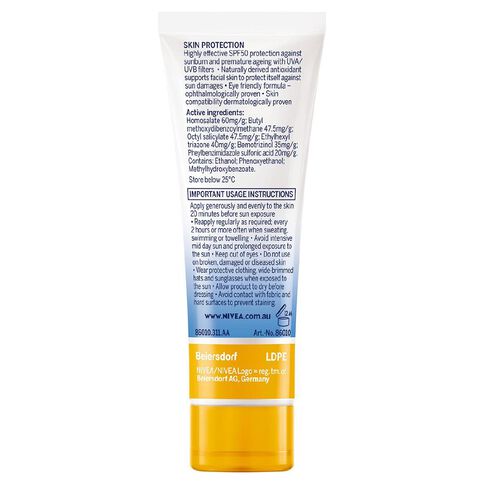 Nivea Sun Face UV Shine SPF50+ Control 50ml