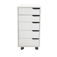 Living & Co Hael 5 Drawer Unit White