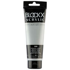 BLOCKX Acrylic Tube Metallic Silver 120ml