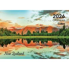 Collins 2026 Wall Calendar NZ Landscapes Multi-Coloured A4