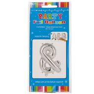 Artwrap Foil Balloon Ampersand Silver 35cm