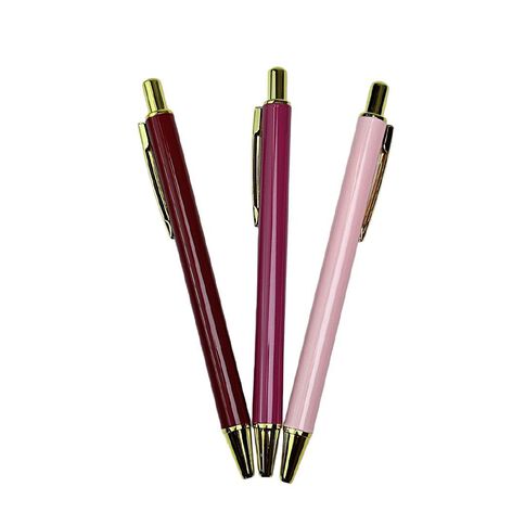 Uniti Stationery Country Calling Metal Pens 3 Pack