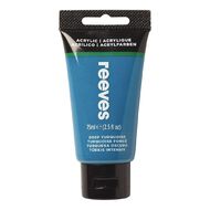 Reeves Fine Acrylic Paint Deep Turquoise 490 75ml
