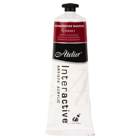Atelier S3 Acrylic Paint Quinacridone Magenta 80ml