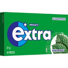 Extra Spearmint Chewing Gum Sugar Free 14 Piece 27g