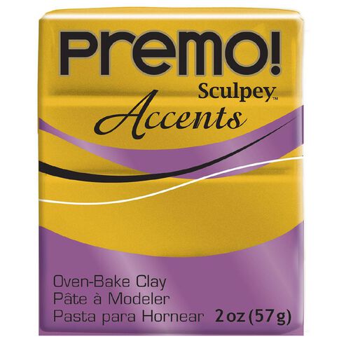 Sculpey Premo Accent Clay 57g Antique Gold