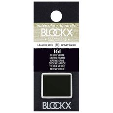 BLOCKX Watercolour Half Pan S1 161 Earth Green Green