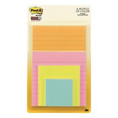 Post-It Super Sticky Notes Miami Collection 4 Pack Assorted