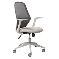 Buro Seating Mondo Soho Chair Light Grey Mesh With Arms