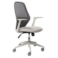 Buro Seating Mondo Soho Chair Light Grey Mesh With Arms