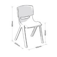 Squad Indoor/Outdoor Stacker Chair Grey