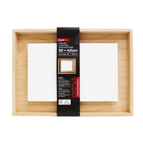 Jasart Framed Floating Canvas Panel 30cm x 40cm