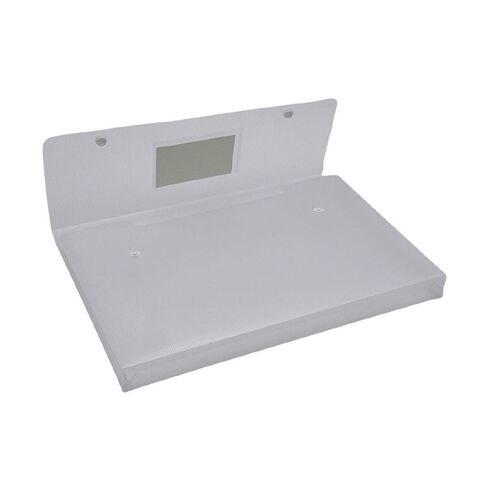WS Gusset Dome Document Wallet Clear A4