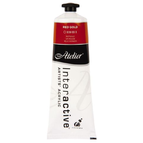 Atelier S3 Acrylic Paint Red Gold 80ml