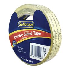 Sellotape Double Sided Tape 24mm x 33m Clear