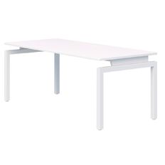 Accent Quick Ship Box Fixed Height Desk White Frame/Snow 1800 x 800