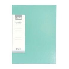 Ledah Pastels Display Book 20 Pocket Green A4