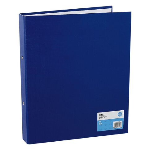 WS 2D Ring Binder PVC Blue Mid A4