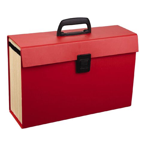 WS Concertina File 19 Pocket Red Mid