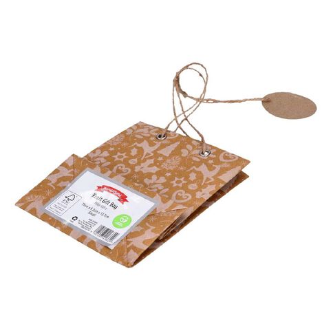Wonderland Kraft Gift Bag Assorted Small