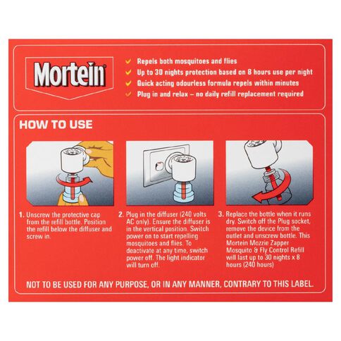 Mortein Peaceful Nights Mosquito & Fly Plug In Prime Pack 25ml
