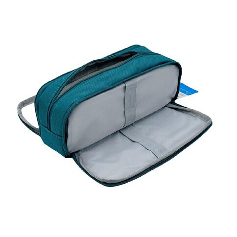 WS Ws Pencil Case With 3 Zips Teal