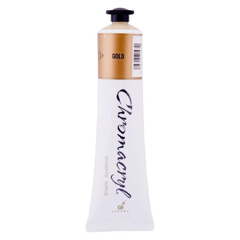 Chromacryl Acrylic Paint Gold 75ml