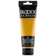 BLOCKX Acrylic Tube 120ml Yellow Ochre Shade Green Green