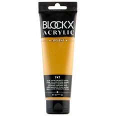 BLOCKX Acrylic Tube 120ml Yellow Ochre Shade Green Green