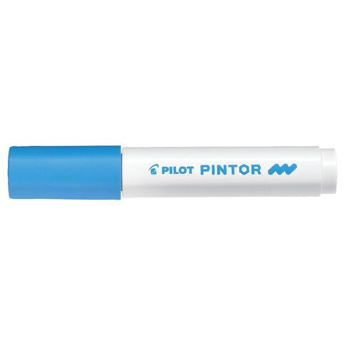 Pilot Pintor Marker Bullet Medium 4.5mm Tip Blue Light