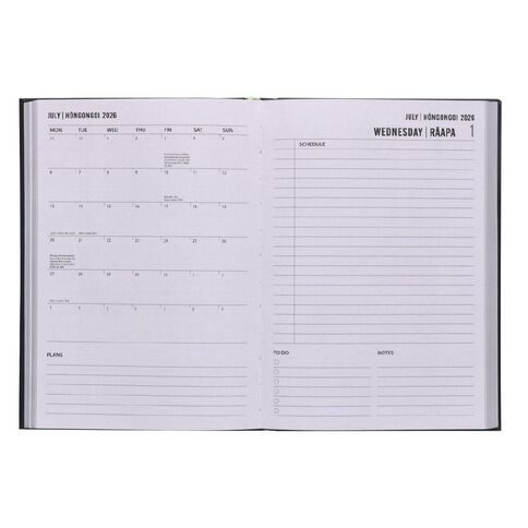 WS 2026 Diary Day to Page A5 Illuminating Moth