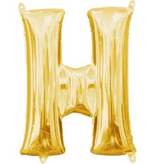 Anagram Small-Size Air Letter H Gold Balloon