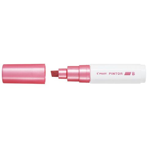 Pilot Pintor Marker Chisel Metallic Broad 8.0mm Tip Pink