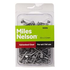 Miles Nelson Galvanised Clout Nails 30mm x 2.50mm