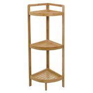 Living & Co Bamboo 3 Tier Corner Shelf