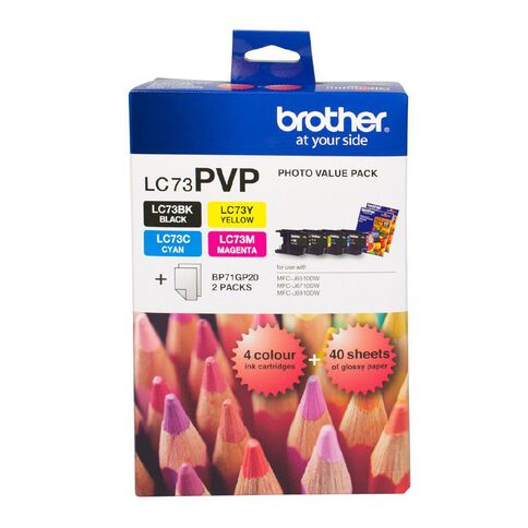 Brother Ink LC73 Photo Value 4 Pack (600 pages)