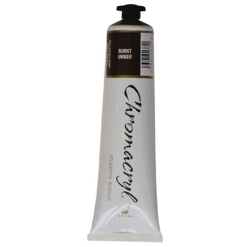 Chromacryl Acrylic Paint Burnt Umber 75ml