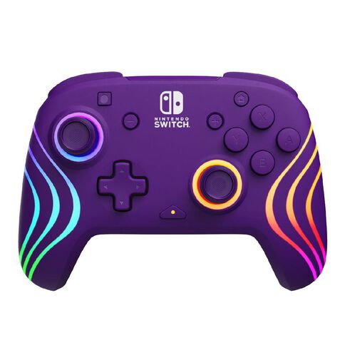 PDP Afterglow Wave Wireless Plus Nintendo Switch Controller Purple