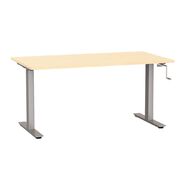 Agile Height Adjustable Desk 1500 Nordic Maple/Silver