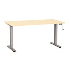 Agile Height Adjustable Desk 1500 Nordic Maple/Silver