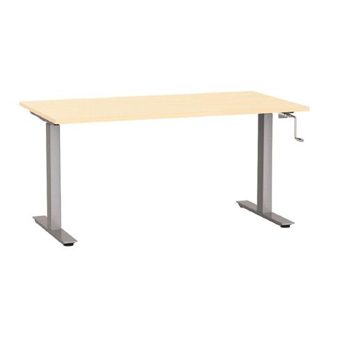 Agile Height Adjustable Desk 1500 Nordic Maple/Silver