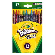 Crayola Twistable Colored Pencils 12 Pack Multi-Coloured 12 Pack