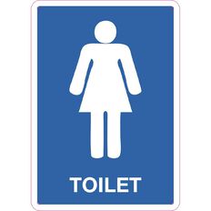 WS Toilet Female Sign Small 340mm x 240mm