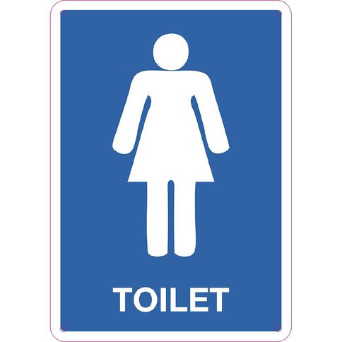 WS Toilet Female Sign Small 340mm x 240mm