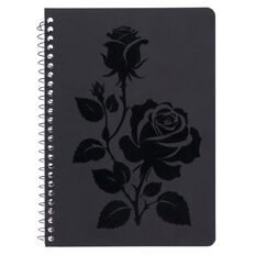 Uniti Stationery Rose A5 Notebook Black