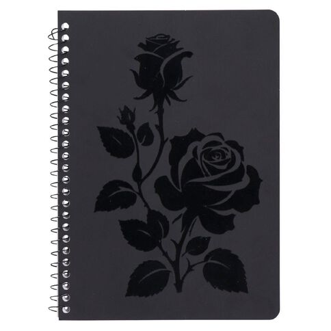 Uniti Stationery Rose A5 Notebook Black