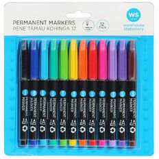 WS Permanent Marker 12 Pack